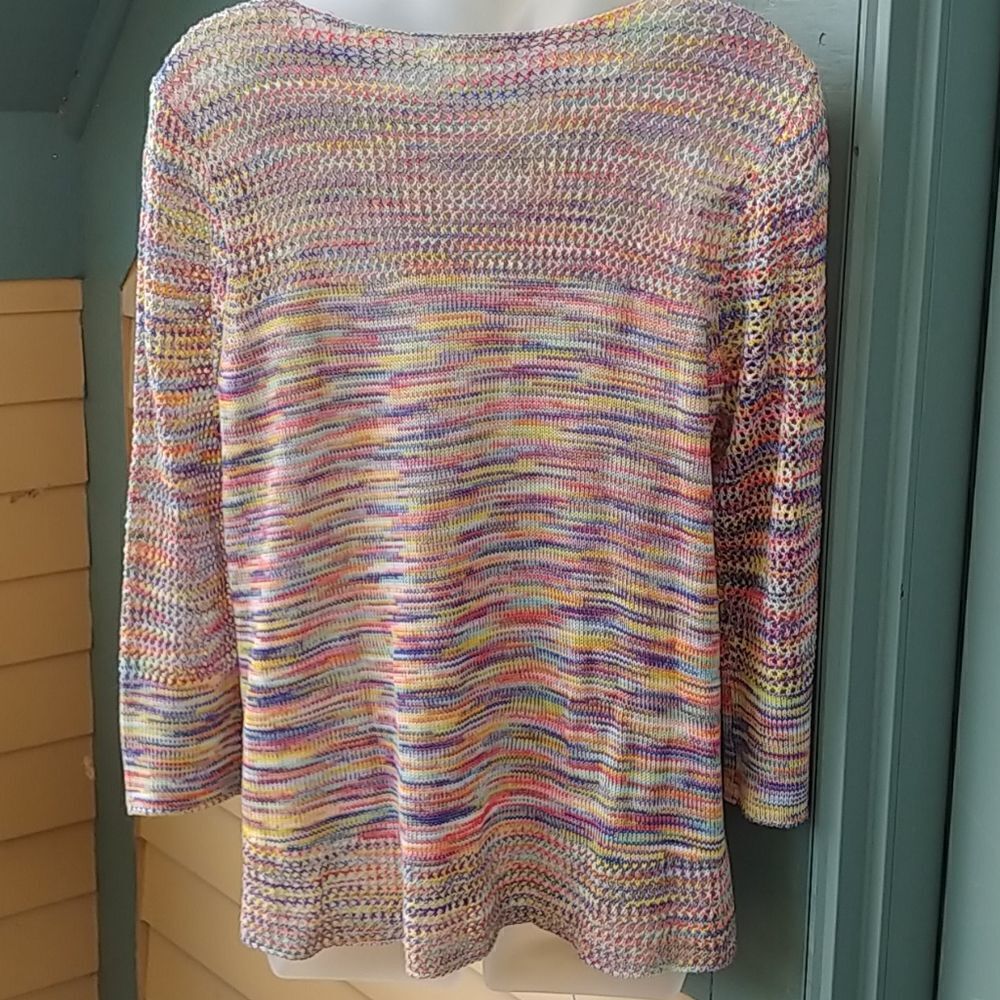 JohnPaulRichard Colorful Crochet Sweater - Picture 4 of 8